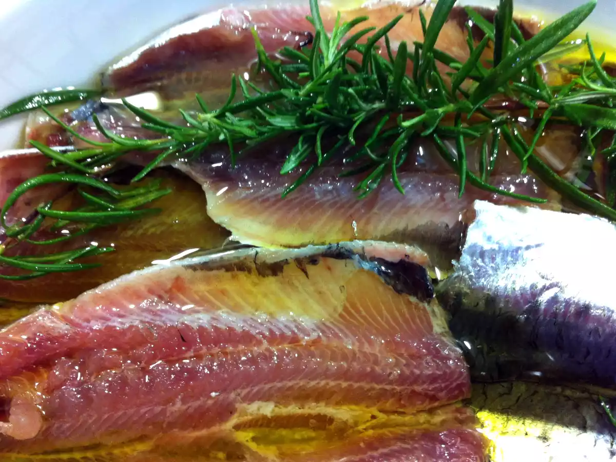 Sardinas marinadas al romero