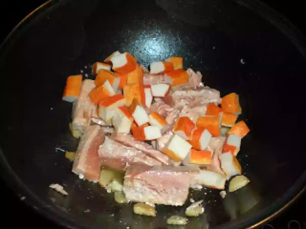 Sartén de salmón con gulas - foto 6