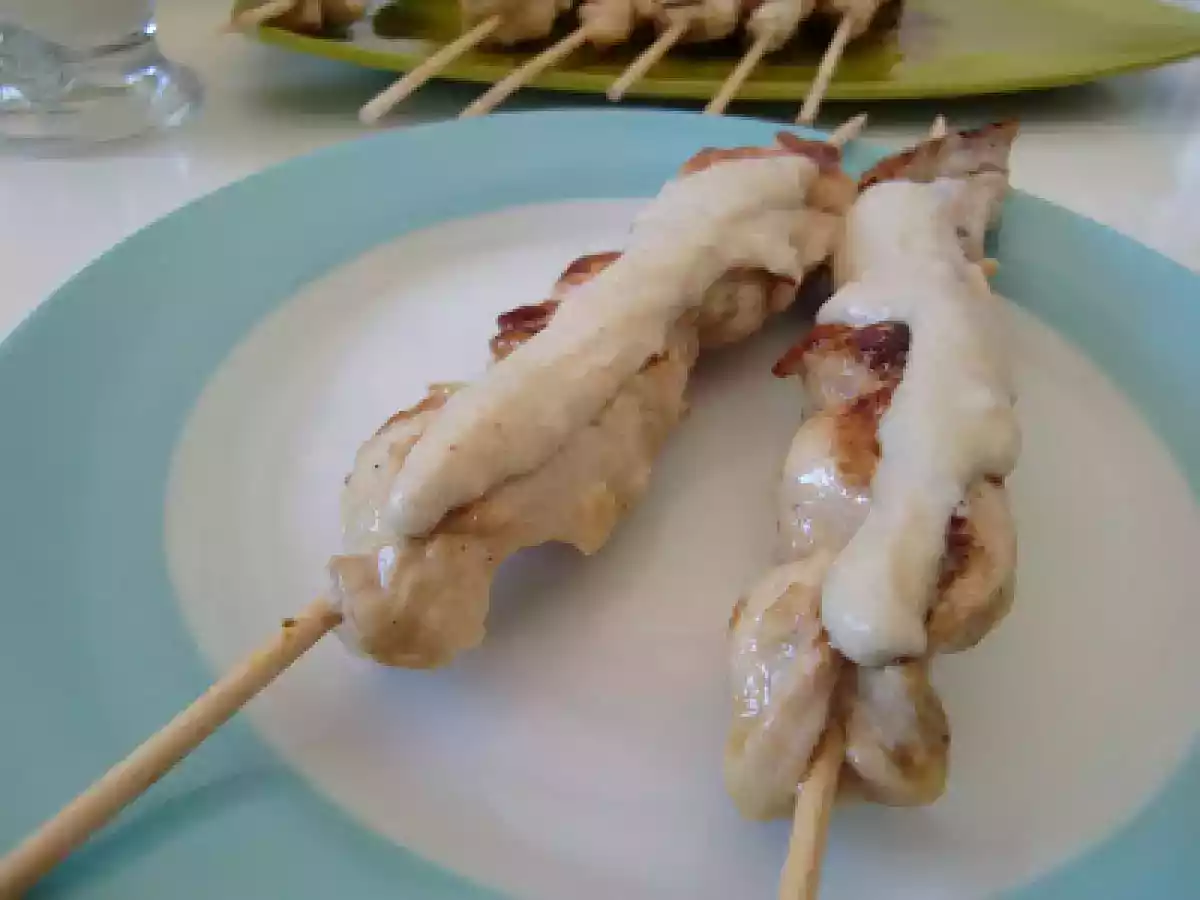 Satay de pollo con salsa de cacahuetes - foto 2