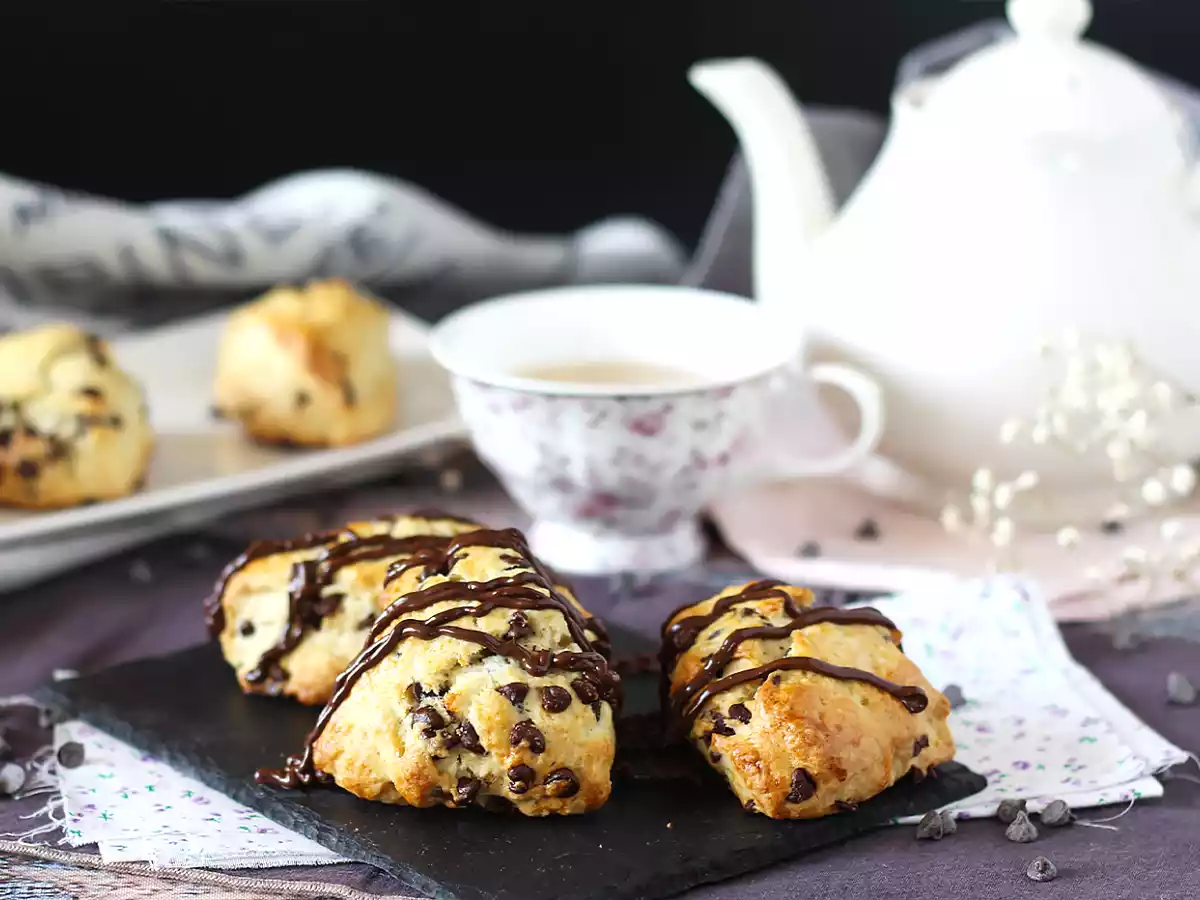 Scones con pepitas de chocolate - foto 4