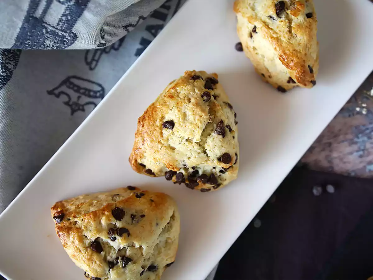 Scones con pepitas de chocolate - foto 5