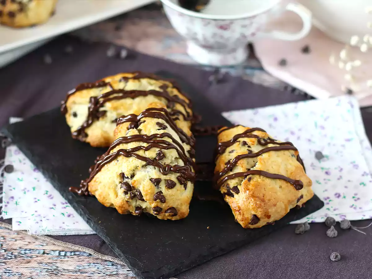 Scones con pepitas de chocolate - foto 6