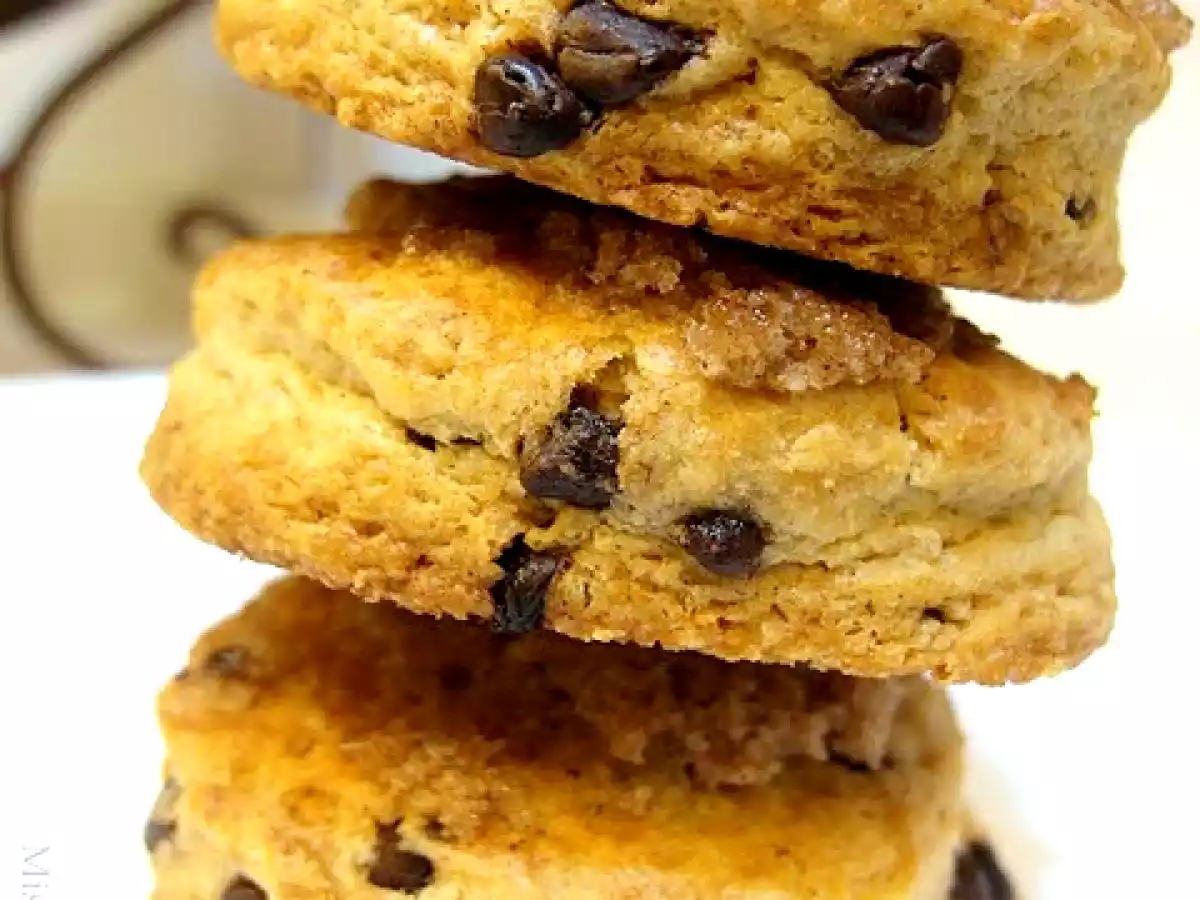 Scones de chocolate y canela