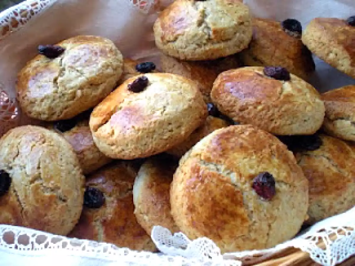 Scones de queso y frutos secos. Paso a paso.