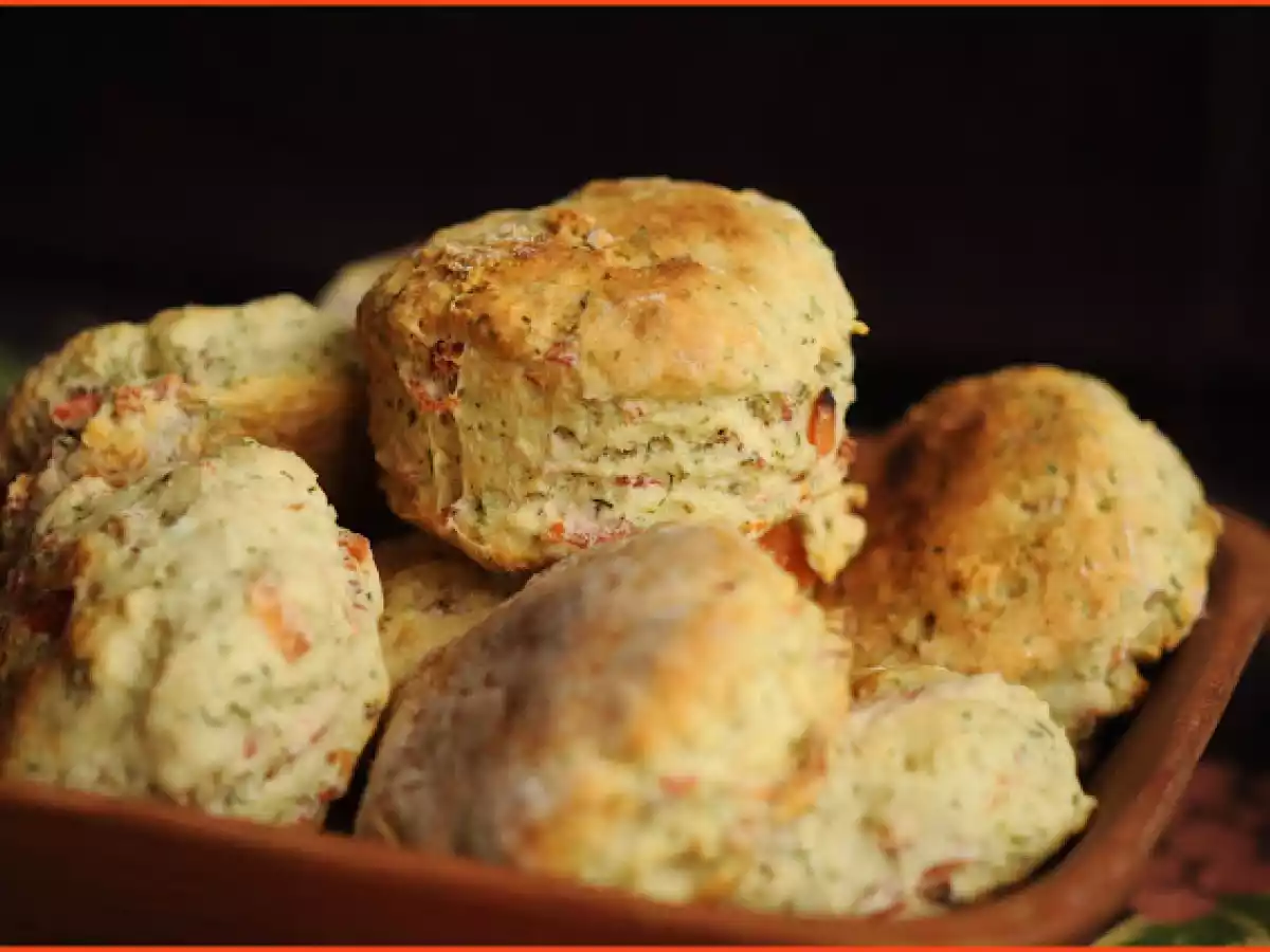 Scones de salmón ahumado