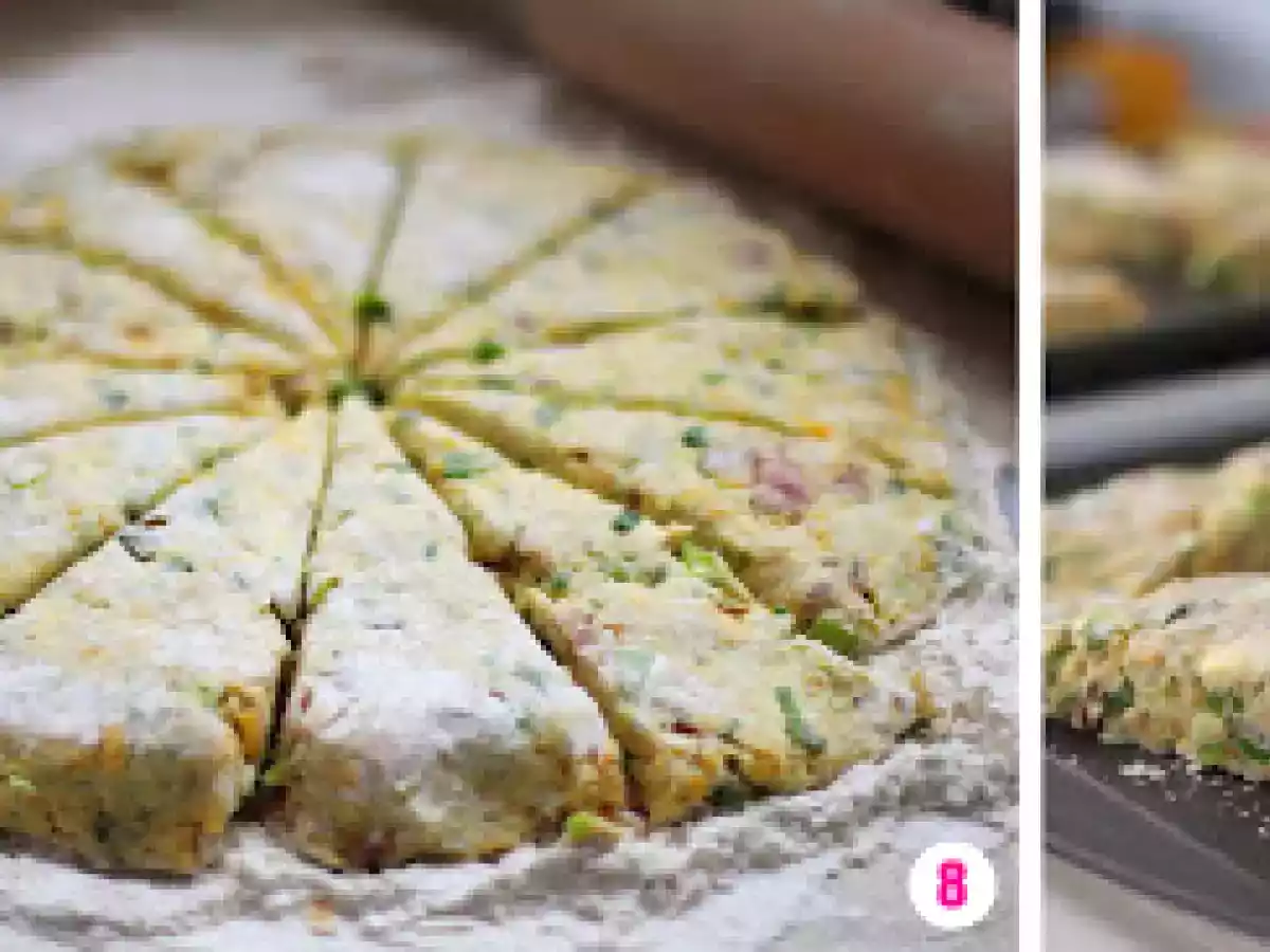 Scones de Tocineta Ahumada y Queso Cheddar - foto 2