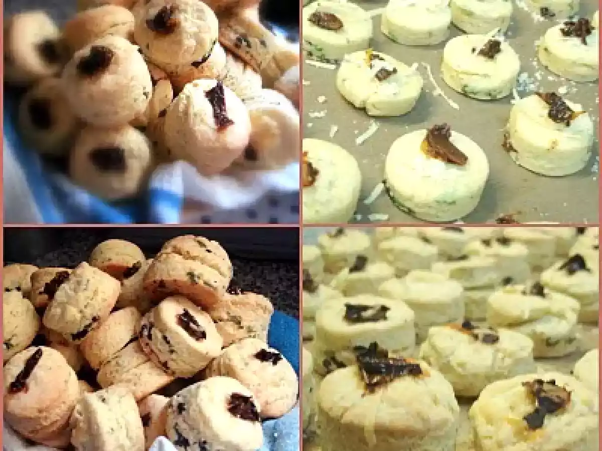 SCONS DE ACEITUNAS NEGRAS, ALBAHACA Y TOMATES SECOS - foto 2