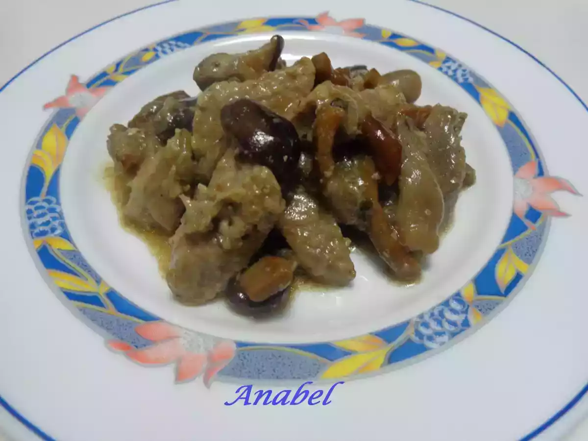 Secreto ibérico en salsa con setas