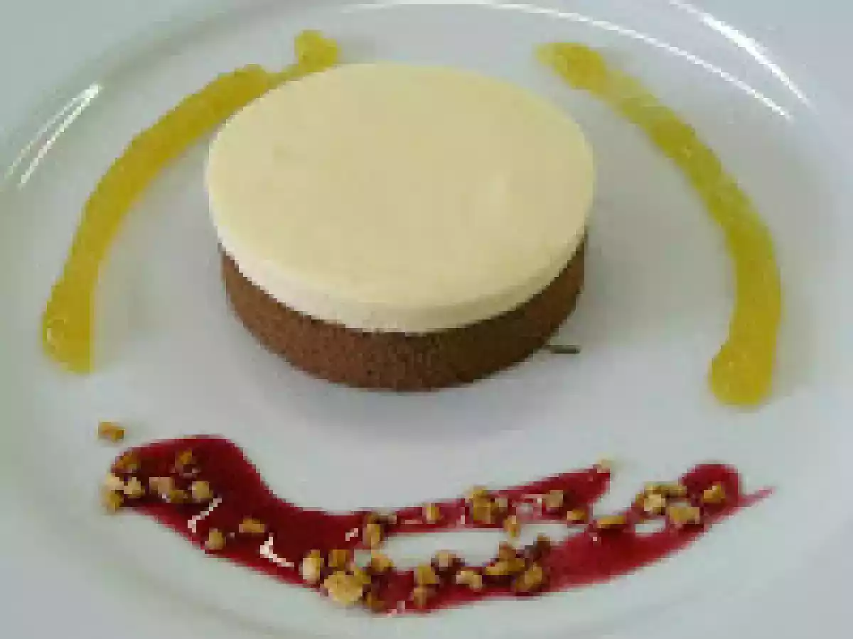 Semi Frío de Chocolate Negro y Blanco