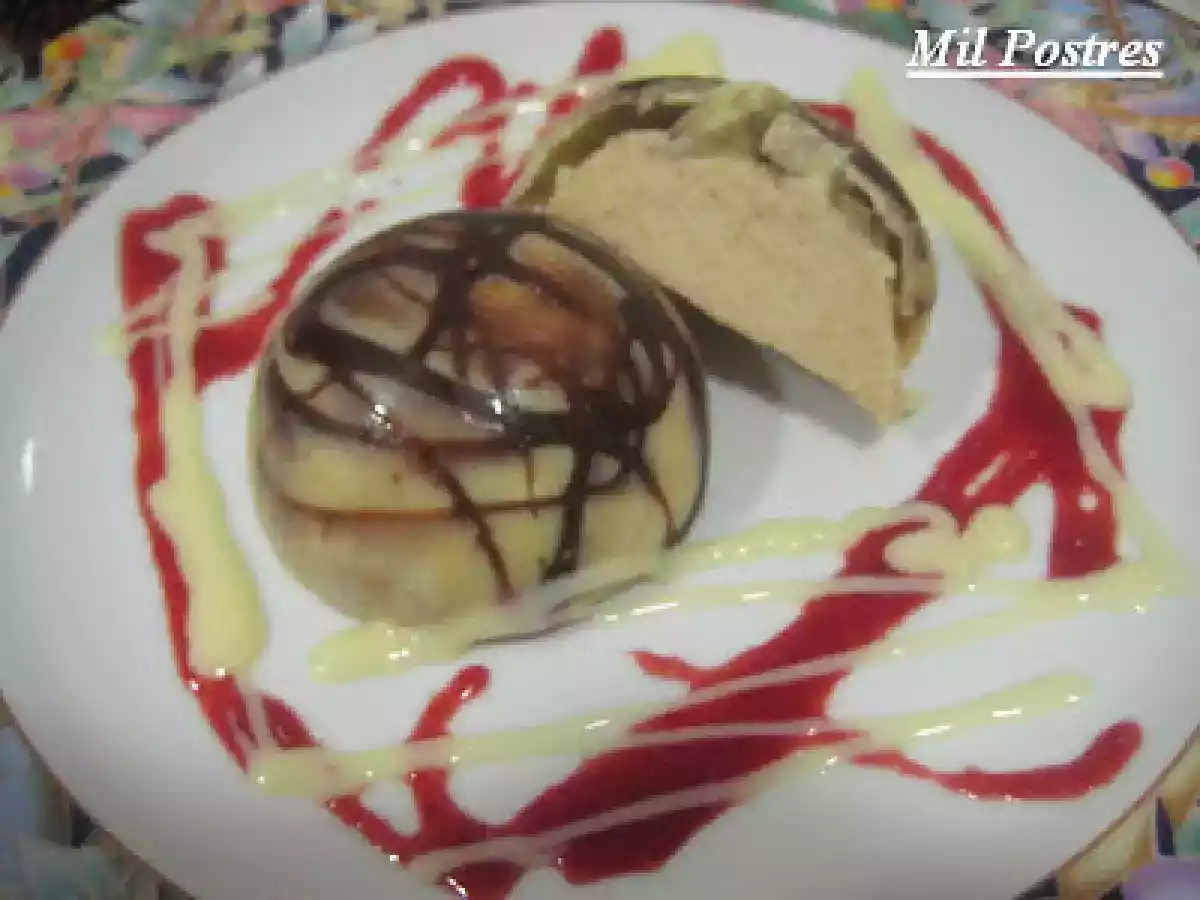 Semifrío de turrón en esferas de dos chocolates - foto 2