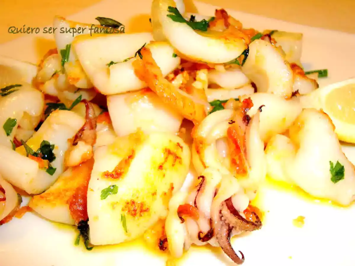 Sepia a la plancha con ajo y perejil