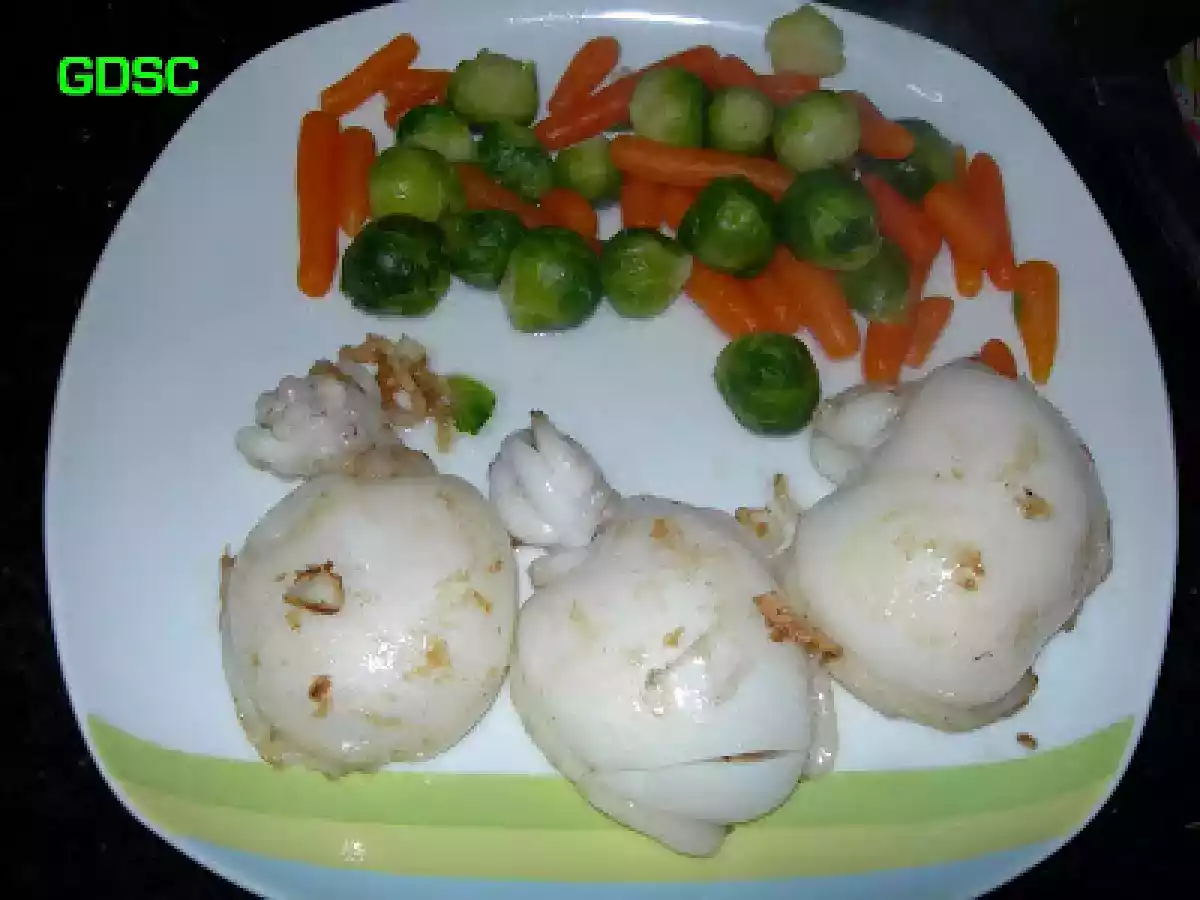 SEPIA A LA PLANCHA CON VERDURITAS