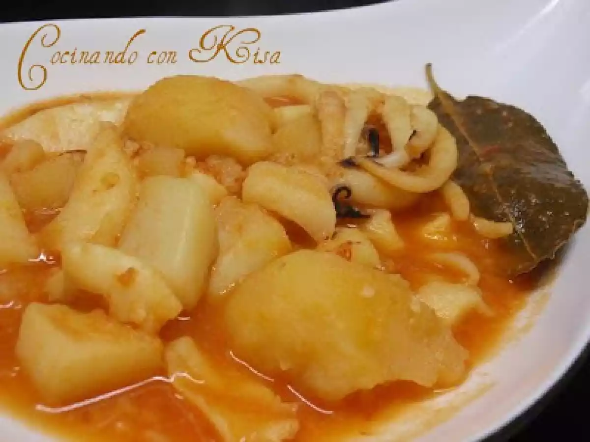 Sepia con patatas en salsa (fussioncook) - foto 2