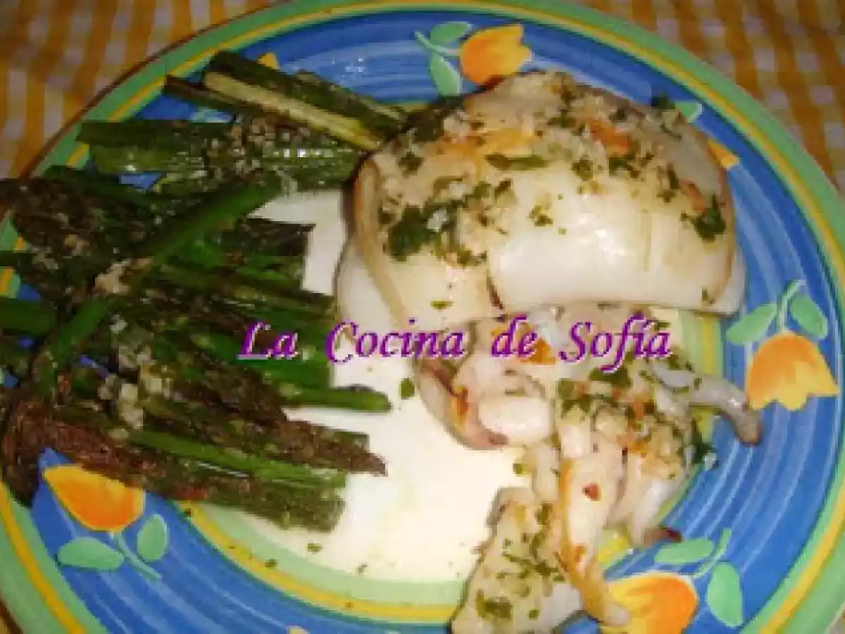 Sepia con salsa de limón.