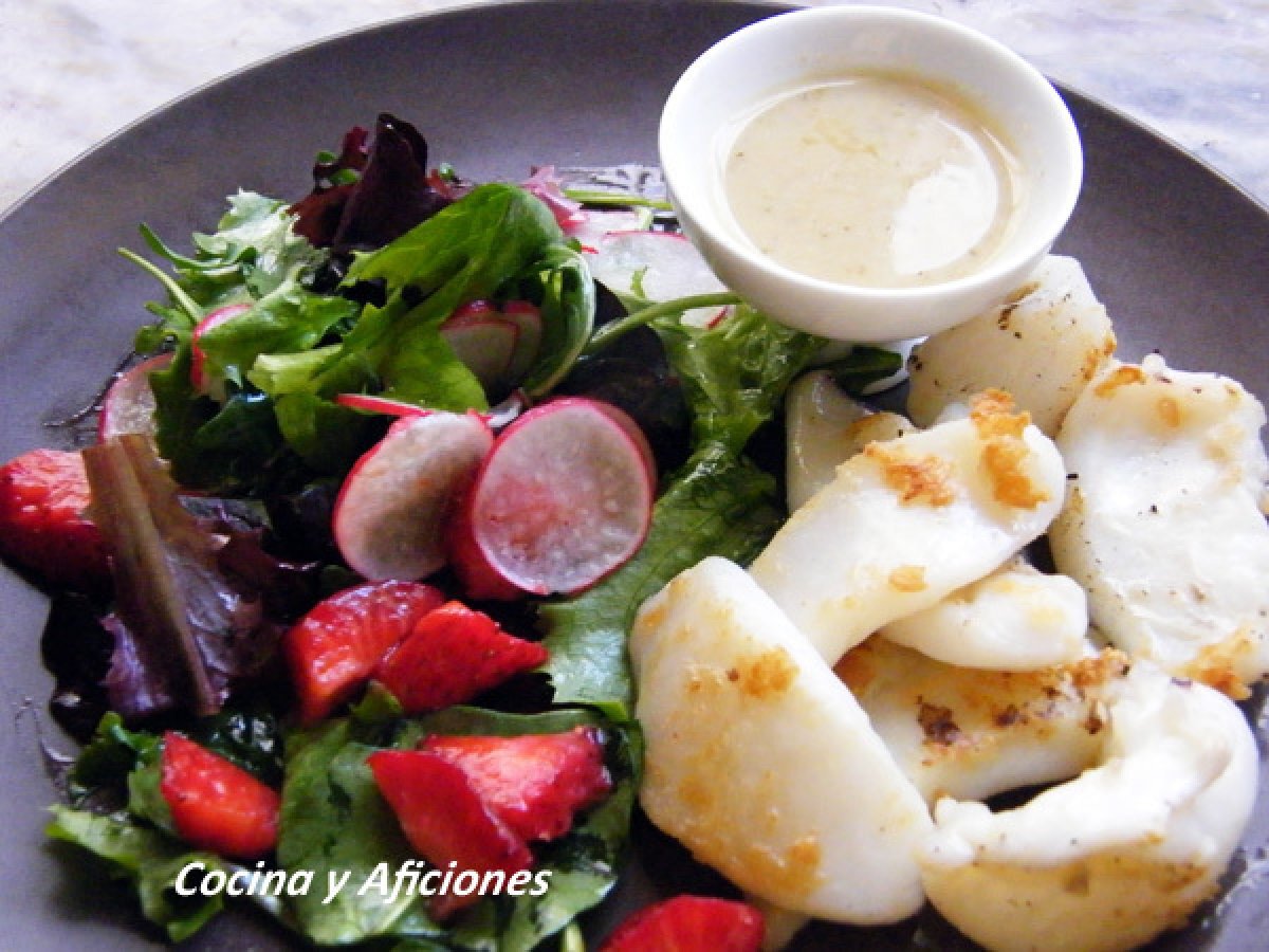 Sepia marinada a la plancha