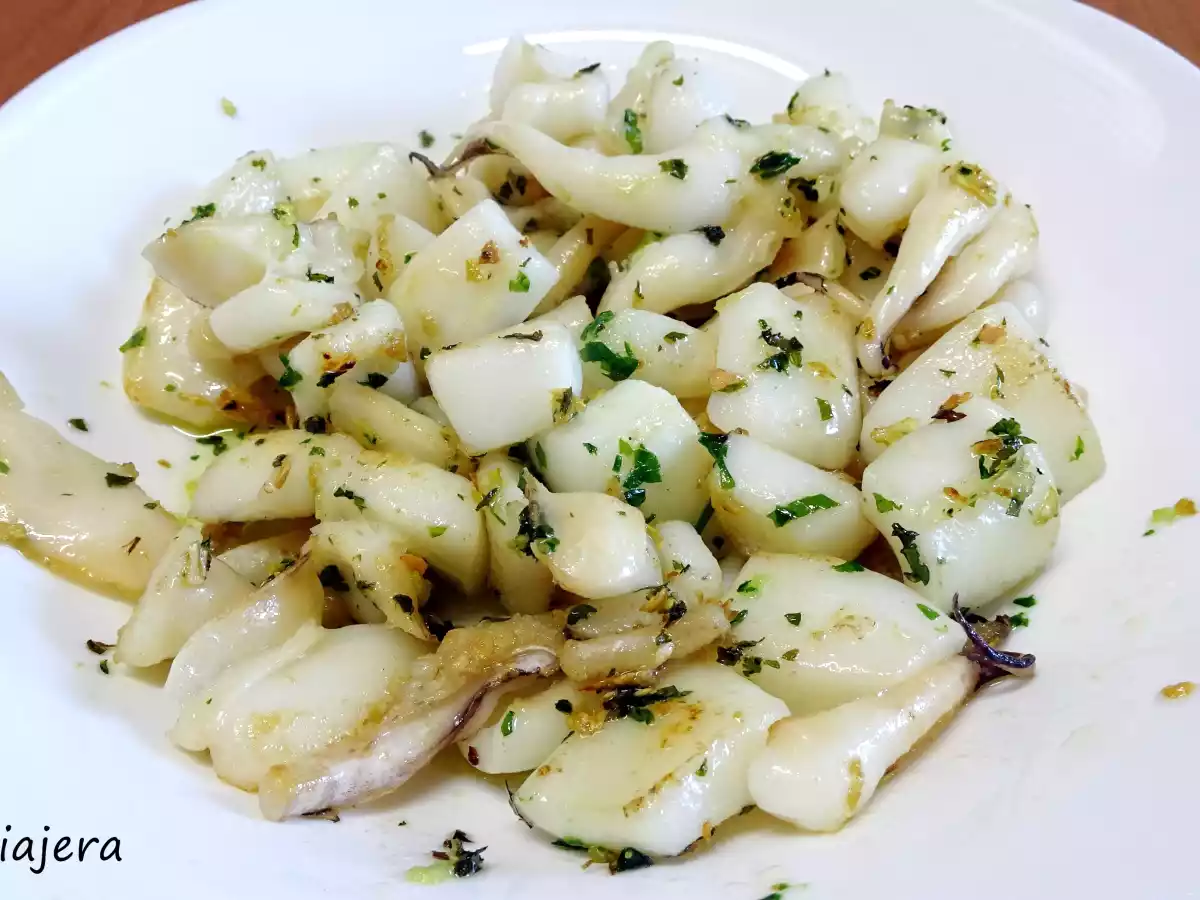 Sepia tierna a la plancha en 4 minutos