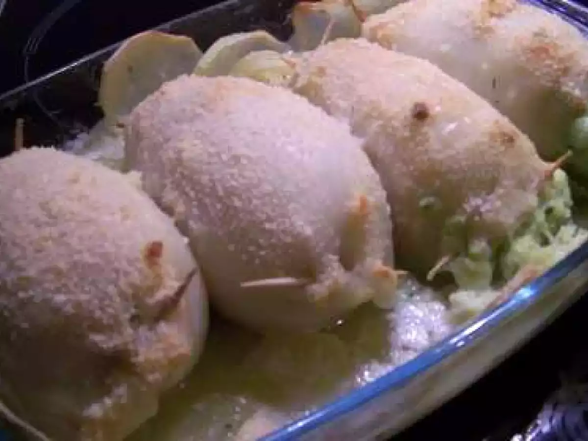 Seppie doppio ripieno al forno (Potas doble relleno al horno)
