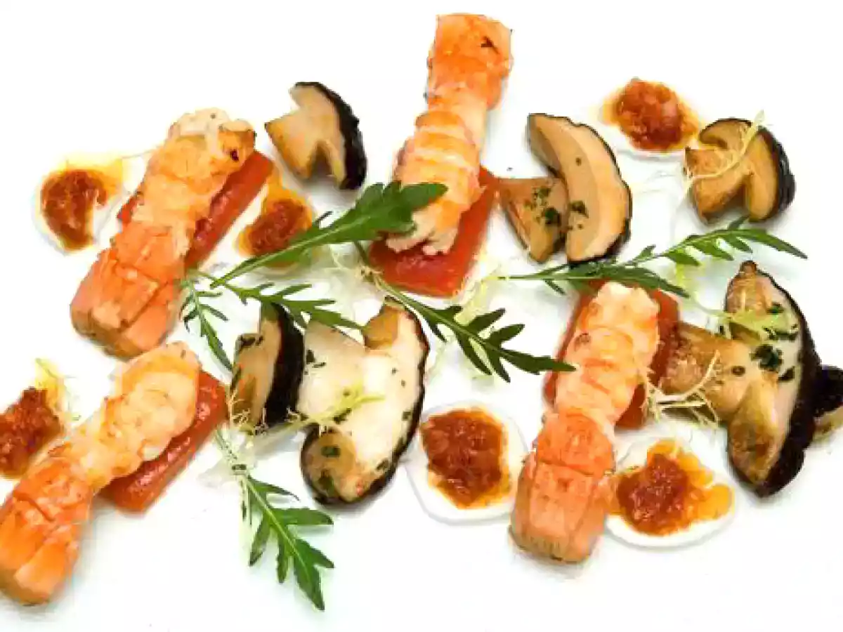 SETAS DE CARDO CON GAMBAS