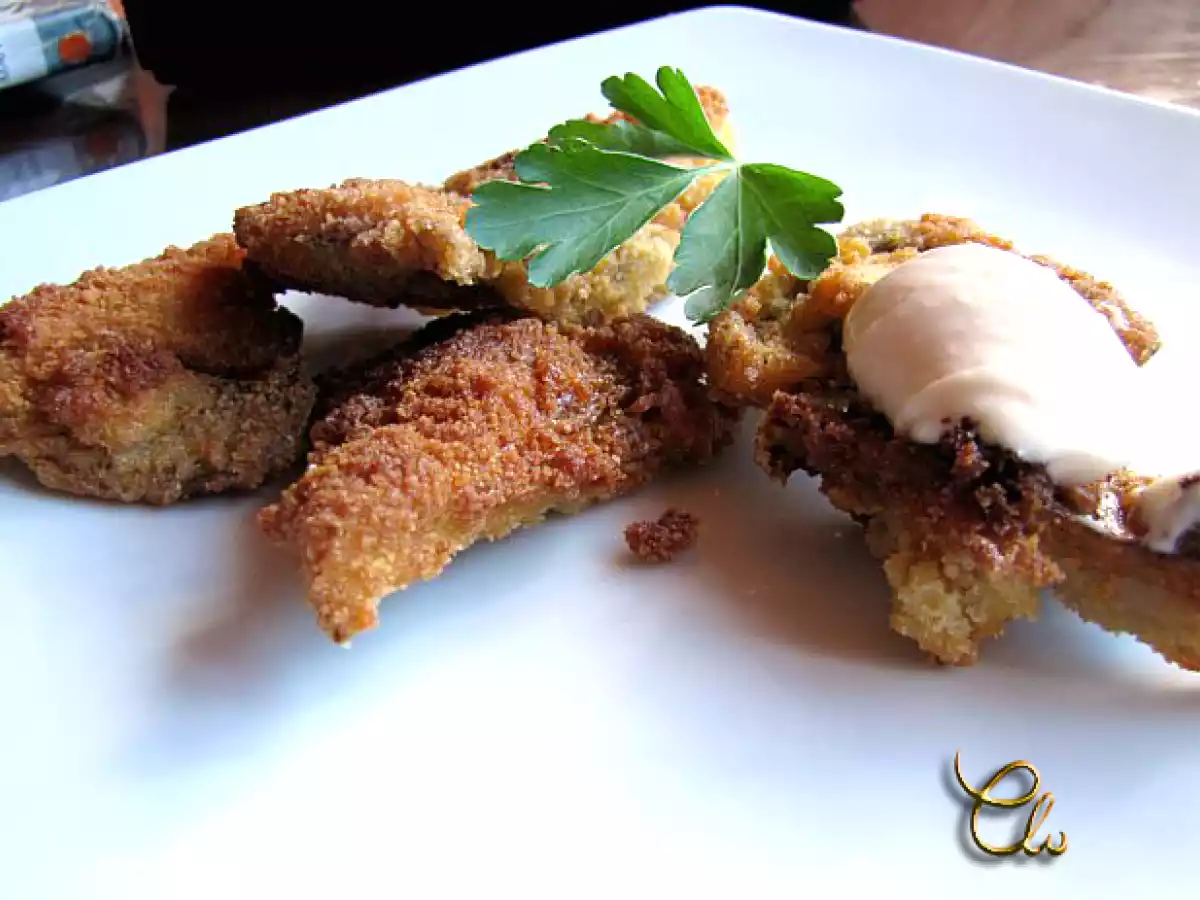 Setas de cardo empanadas