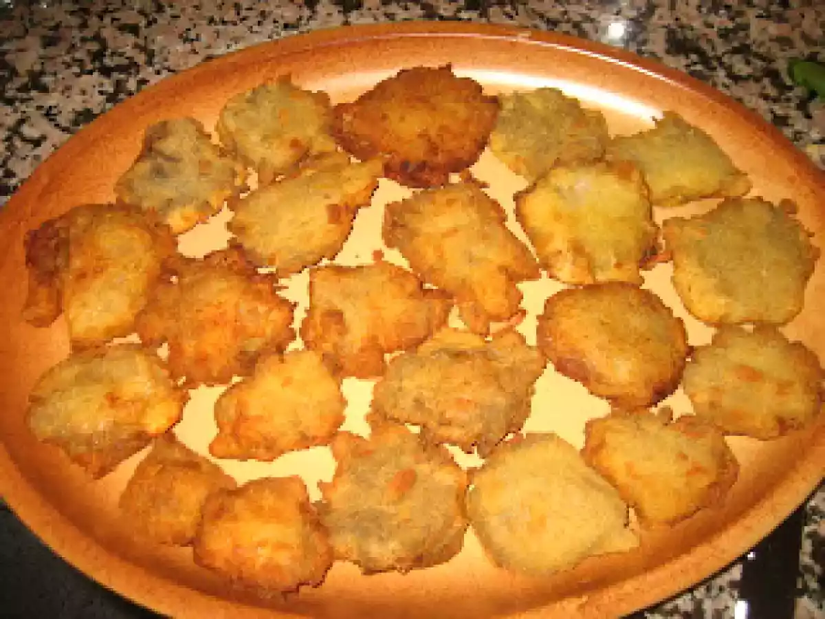 Setas rellenas de bacalao
