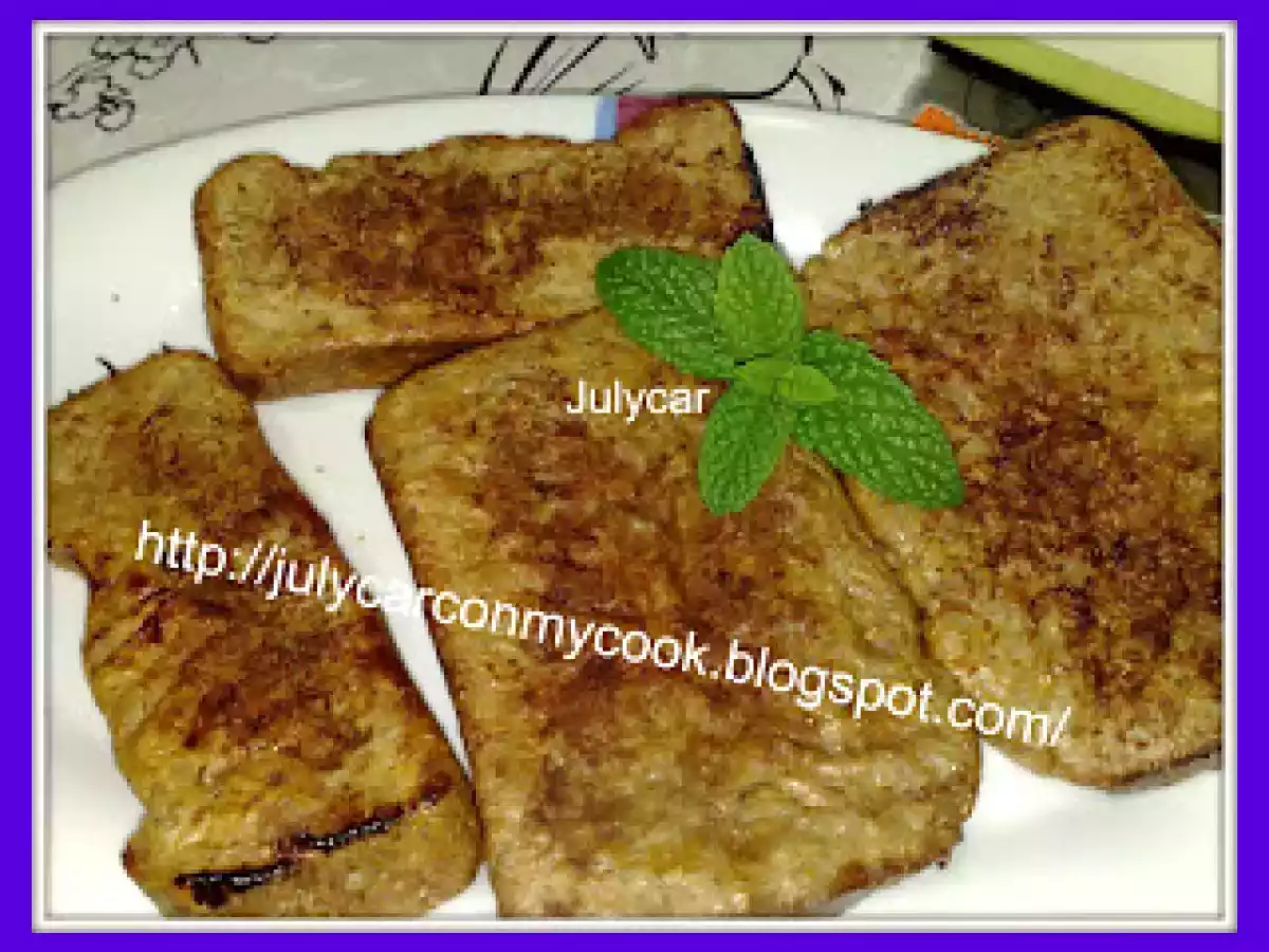 Seudo Torrijas Light al vapor en la Fussioncook y en la Mycook