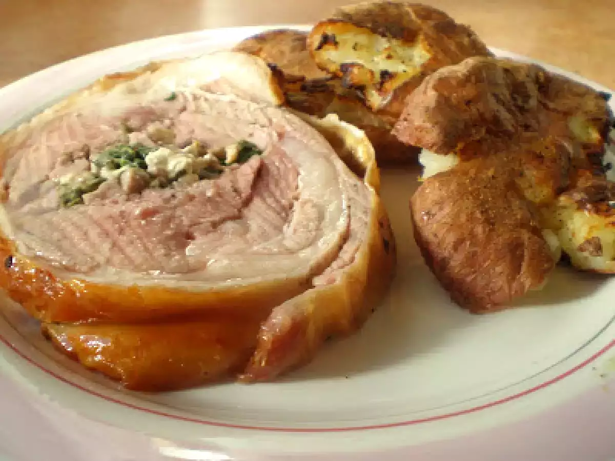 Silla de cordero rellena al horno - foto 2