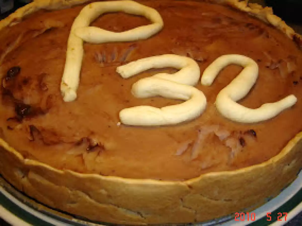 Sin gluten, huevo ni lactosa - Pastel de plátano y chocolate.