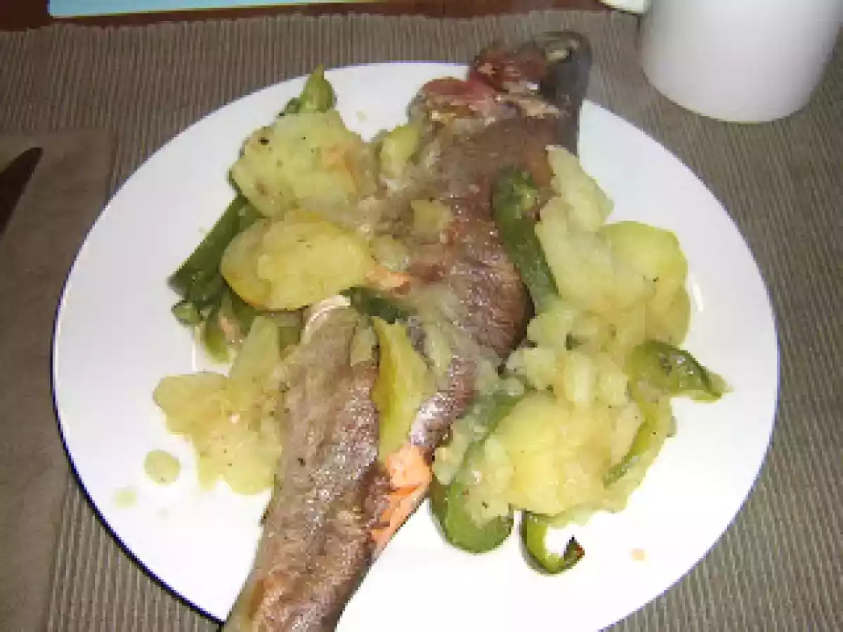 Sin Gluten, Huevo ni Lactosa - Truchas Asalmonadas al Horno.