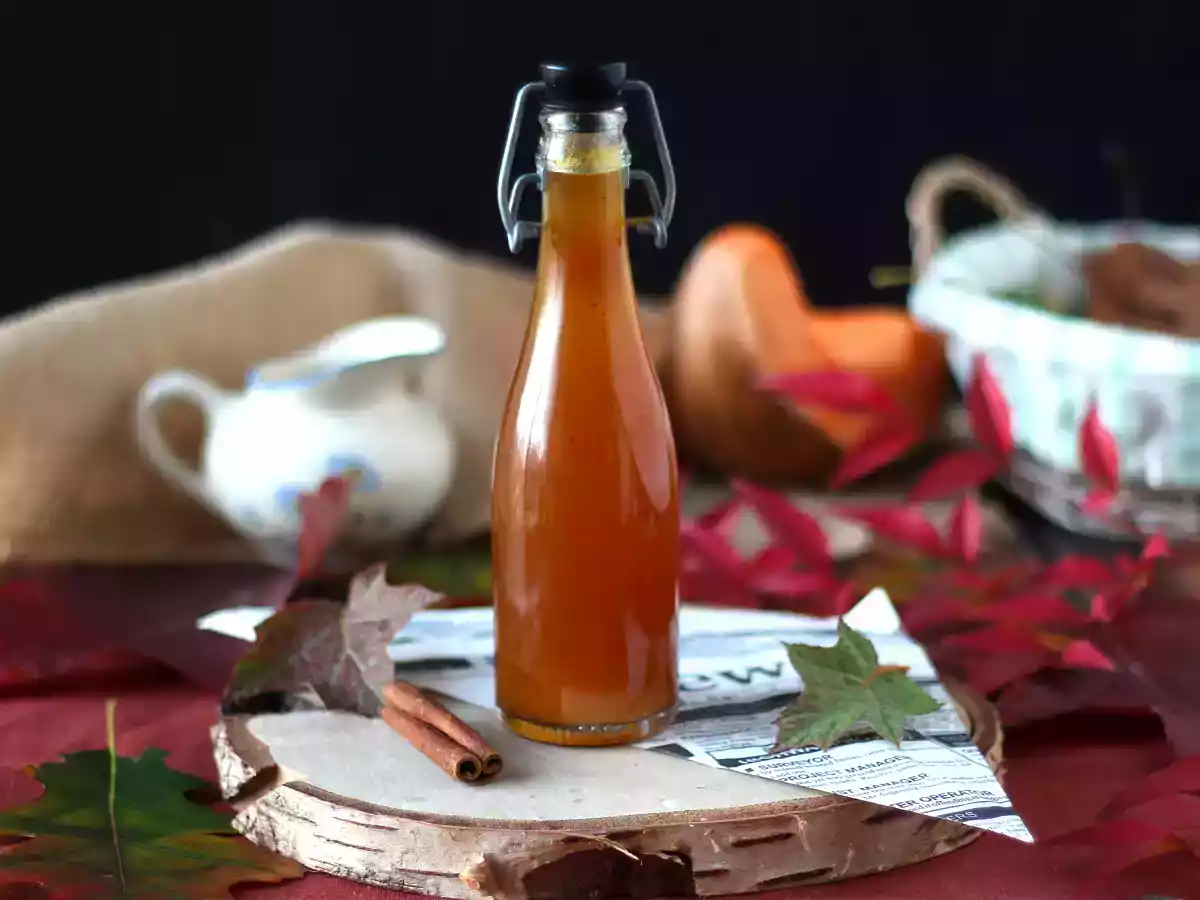 Sirope de calabaza casero, perfecto para bebidas de otoño/invierno