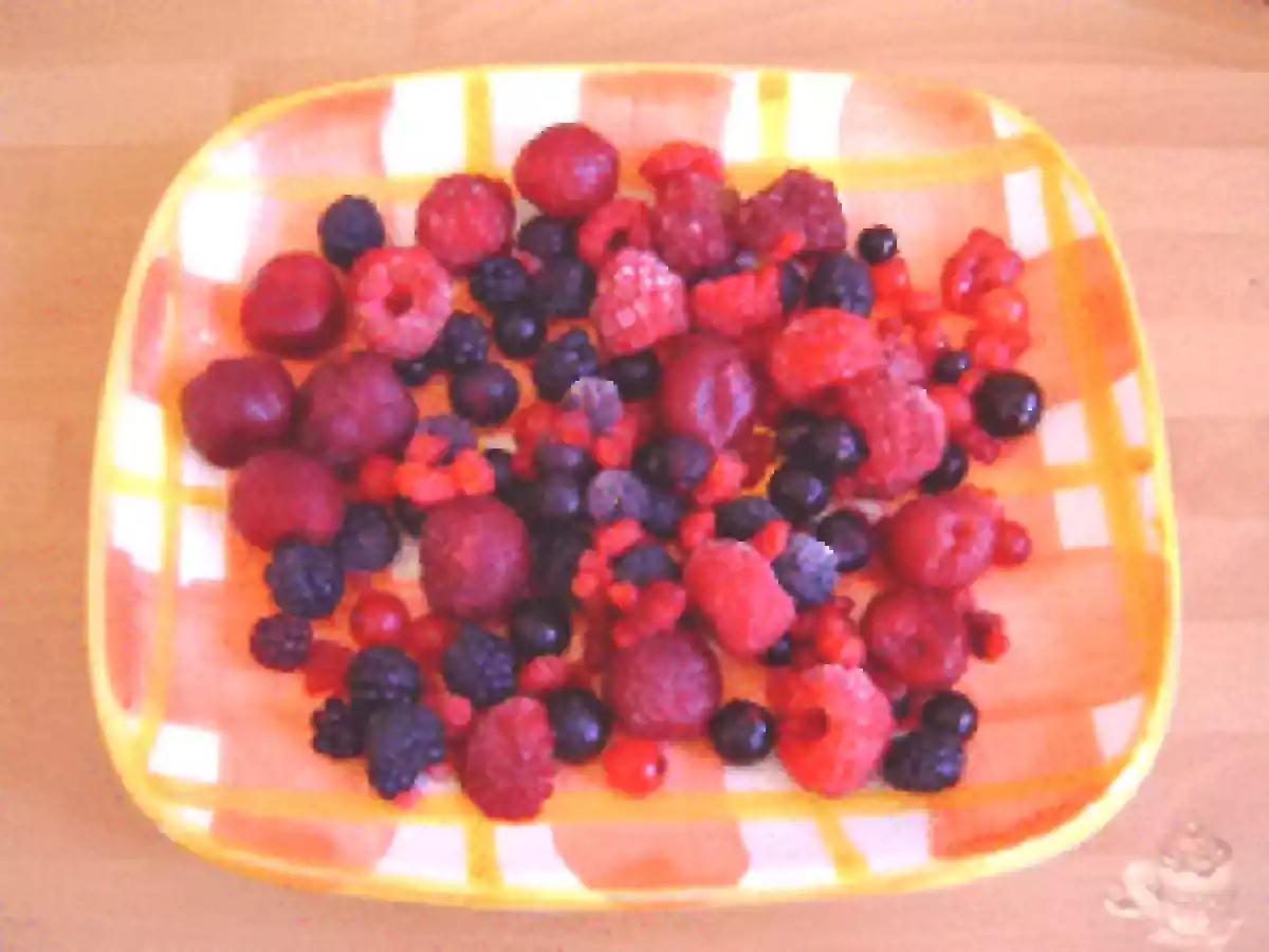 Sirope de frutas del bosque