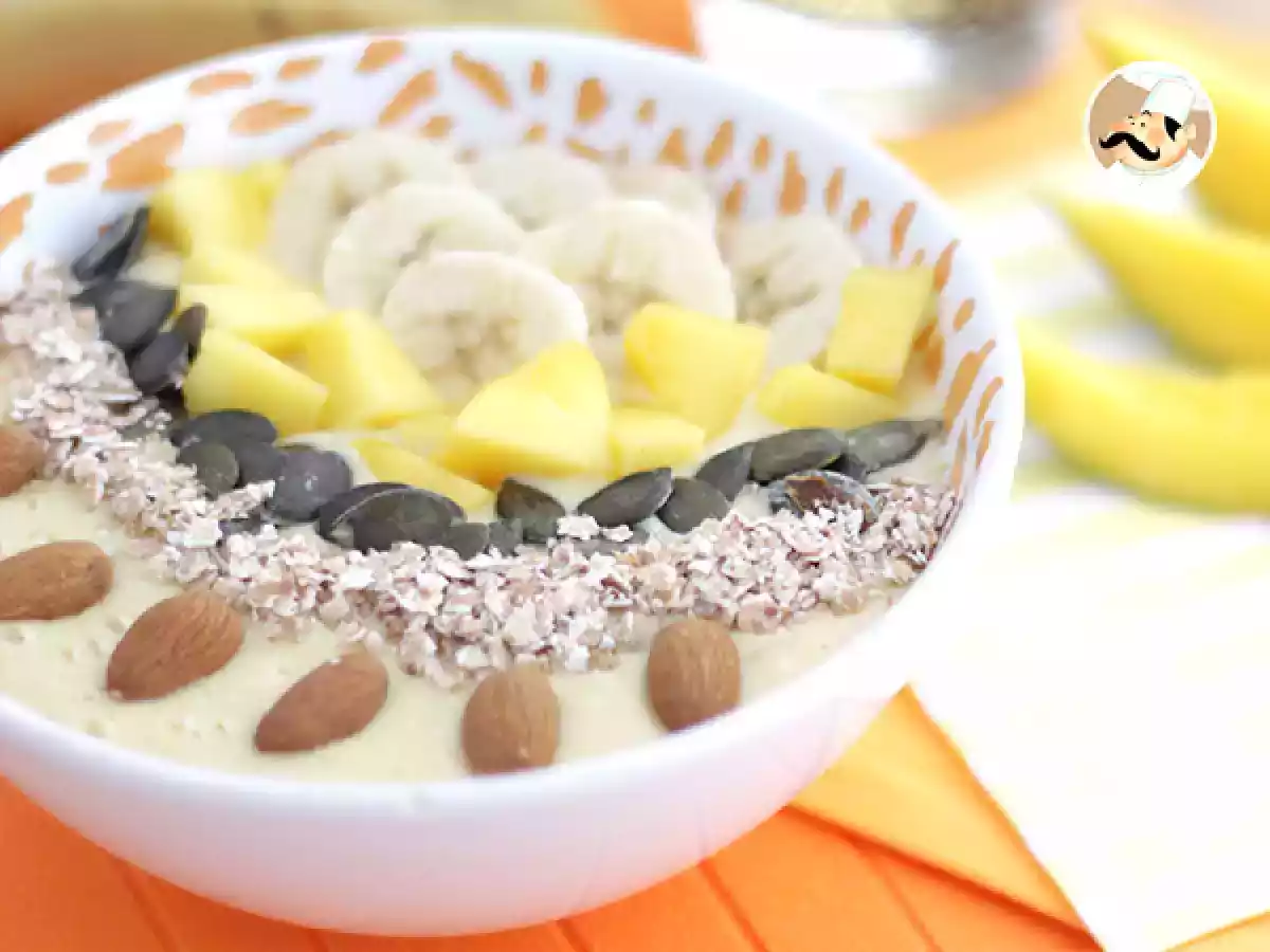 Smoothie bowl mango y plátano