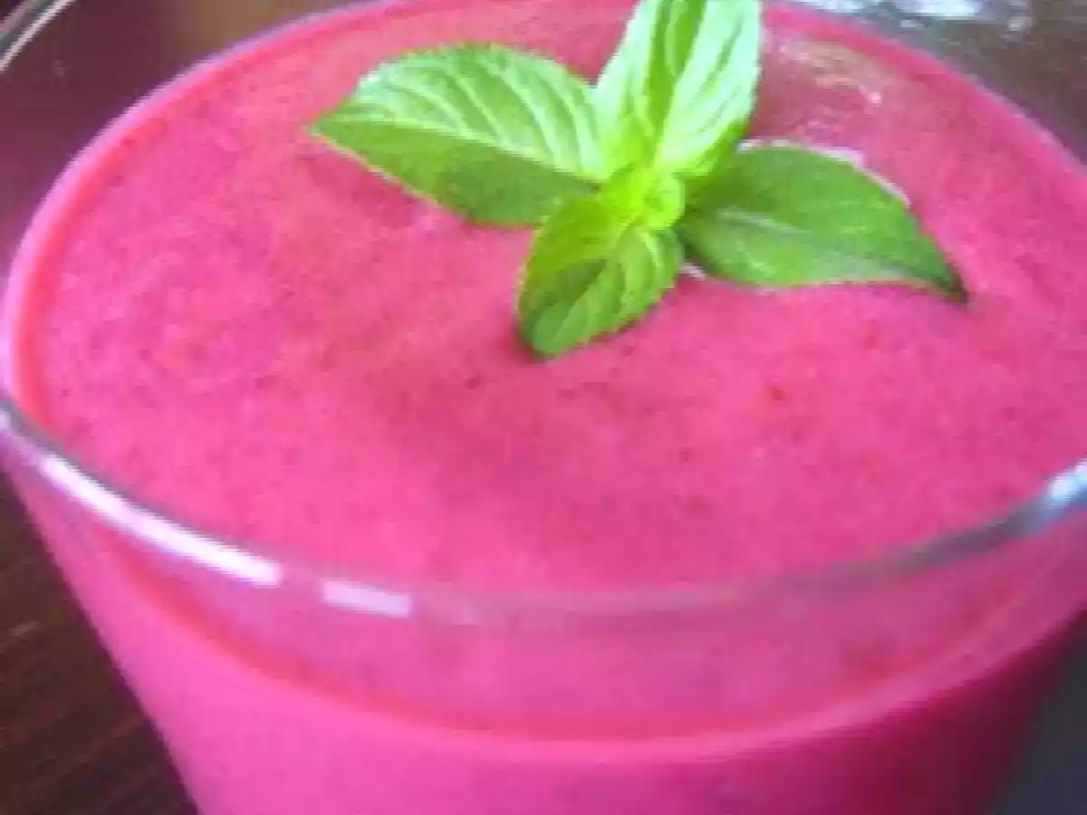 Smoothie de frutas del bosque