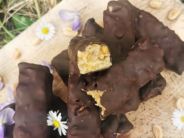 Snickers caseros, veganos y sin gluten