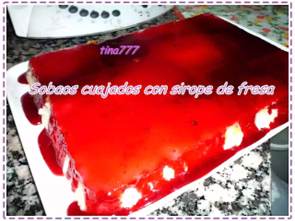 Sobaos cuajados con sirope de fresa - foto 2
