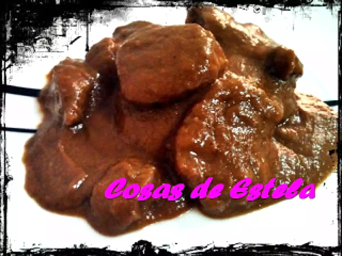 Solomillo al vino tinto