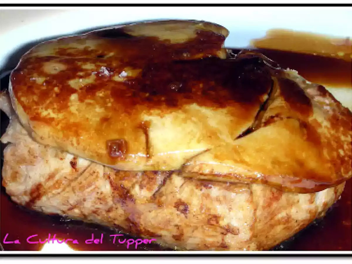 Solomillo con foie y reducción de Pedro Ximenez
