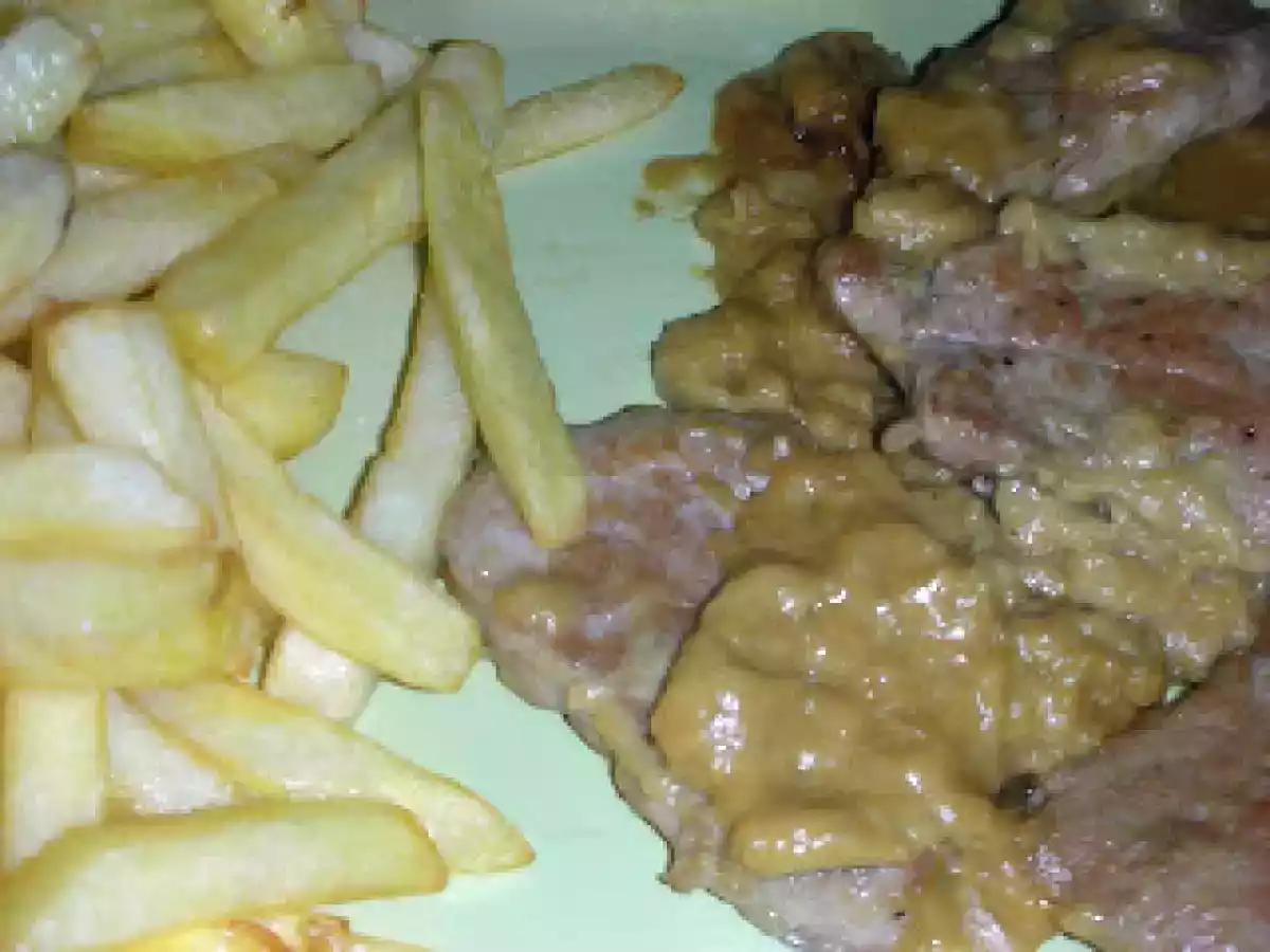 Solomillo de cerdo a la Mostaza