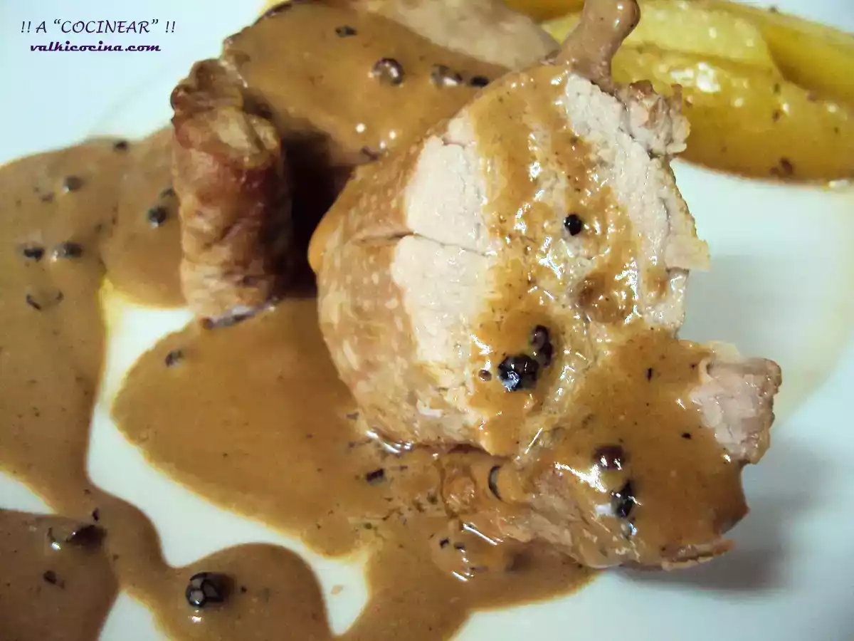 Solomillo de cerdo a la pimienta negra - foto 5