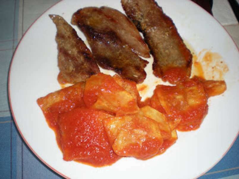 Solomillo de cerdo a la plancha y patatas con tomate, foto 2