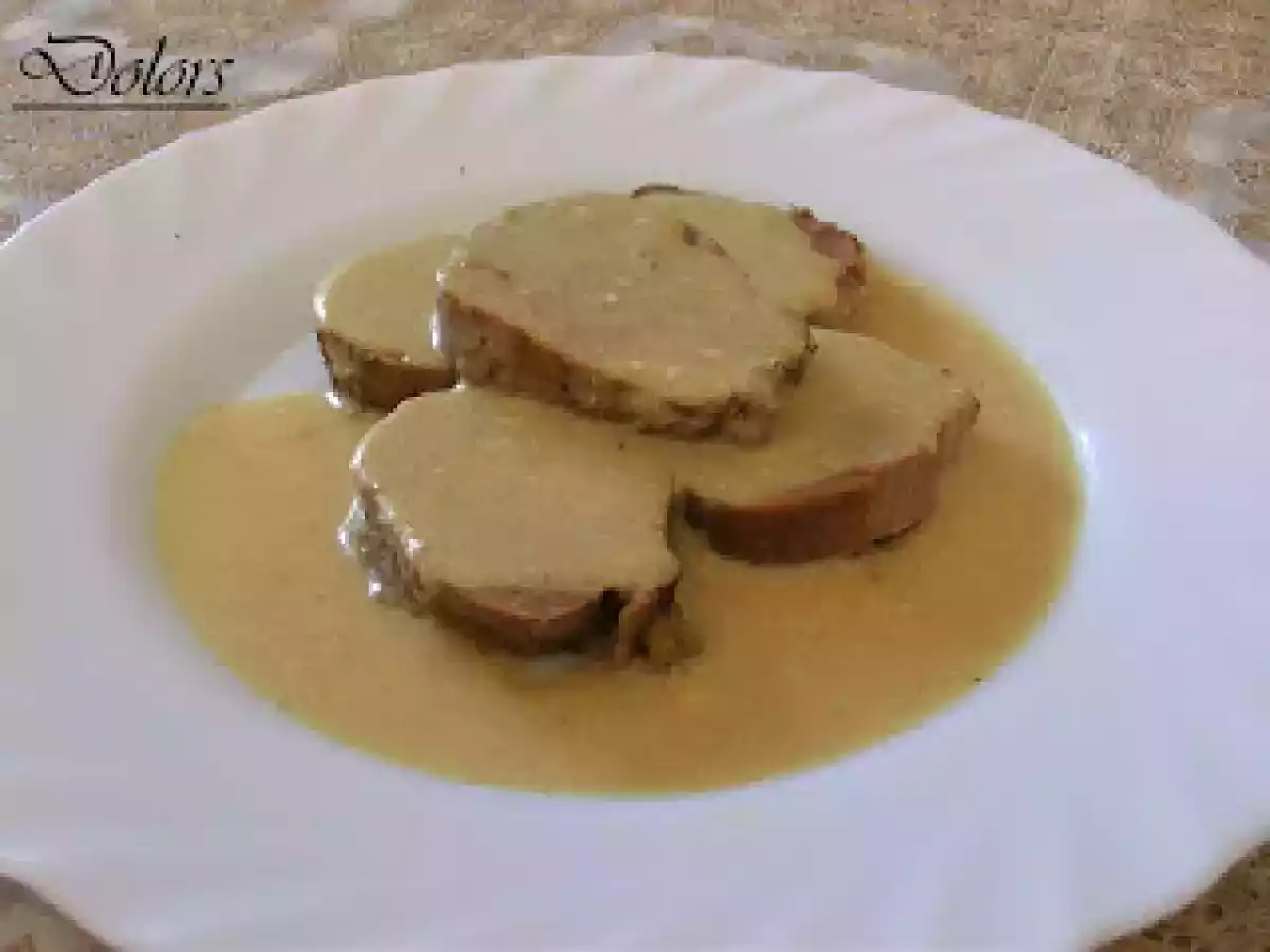 Solomillo de cerdo al curry y mostaza (olla a presión)