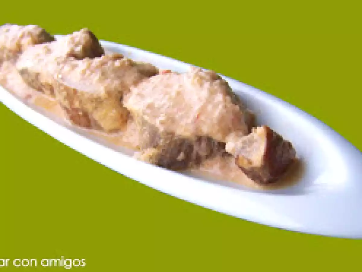 Solomillo de Cerdo con Brandy y Almendras