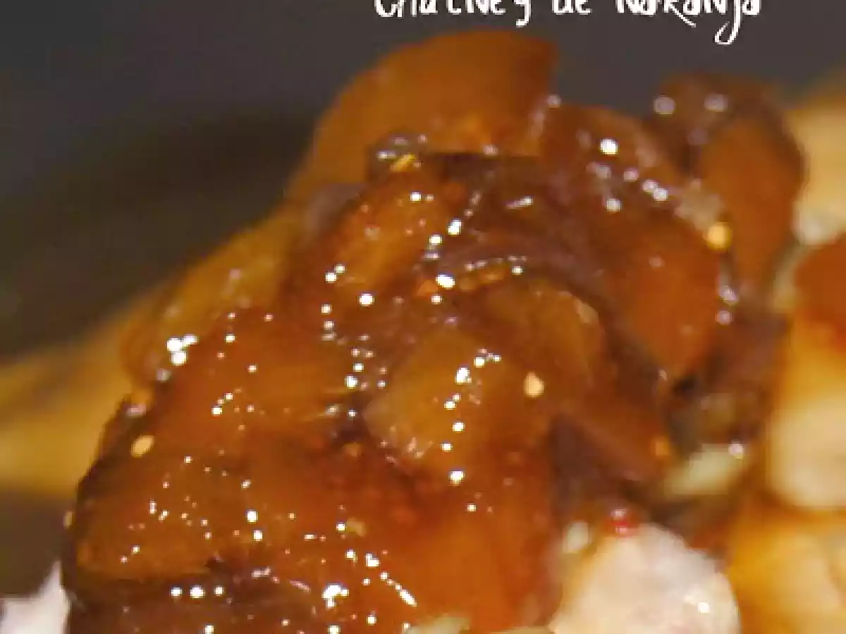 Solomillo de cerdo con llenegas y chutney de naranja - foto 2