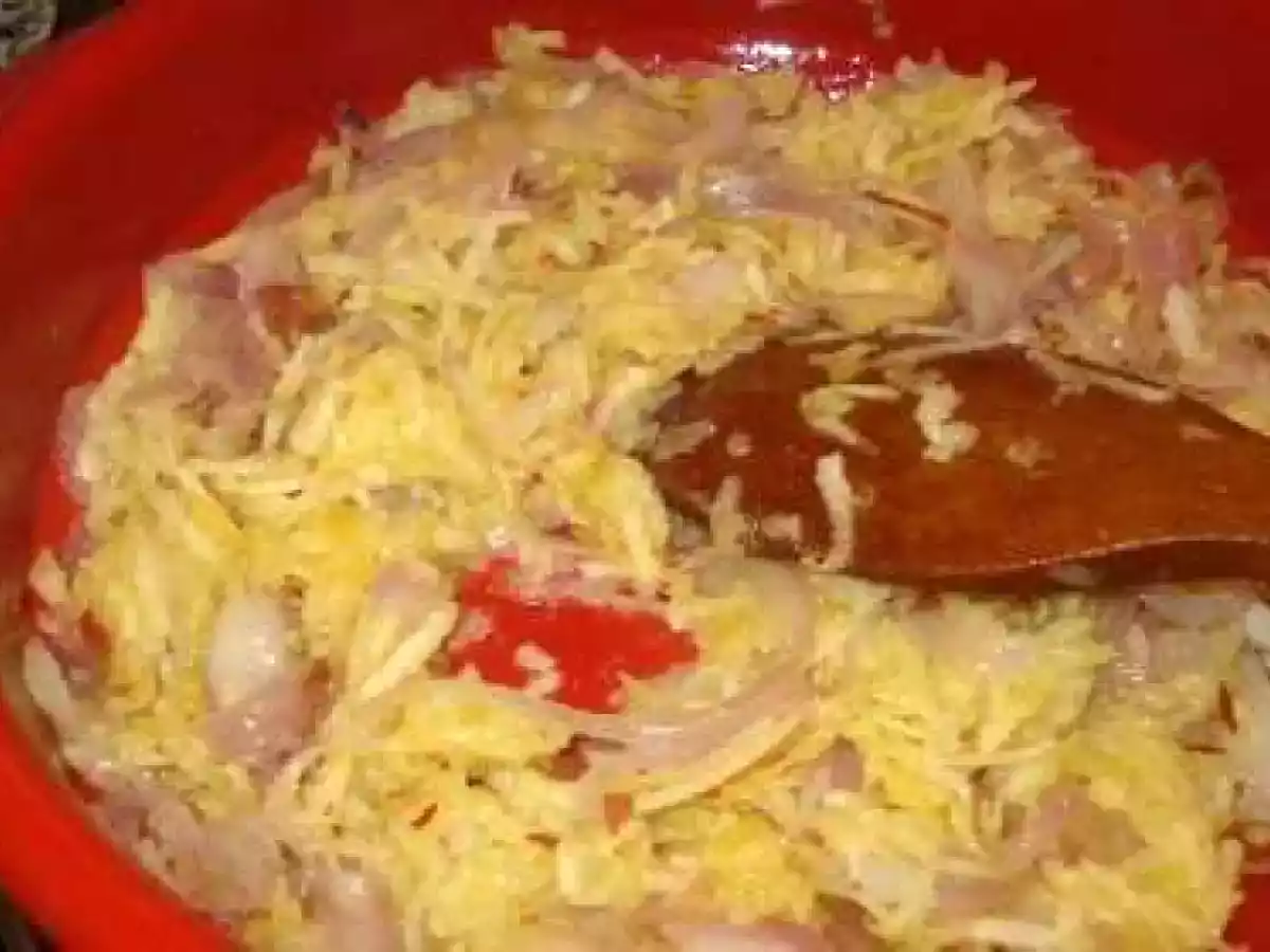 Solomillo de cerdo con manzanas y cebollas rojas - foto 2