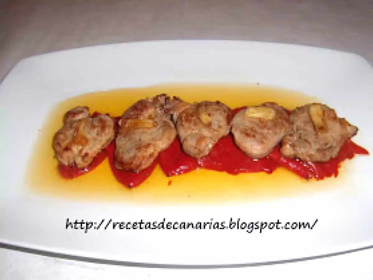 Solomillo de cerdo con pimientos del piquillo