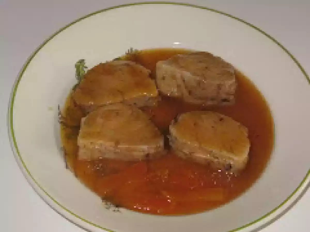 SOLOMILLO DE CERDO CON SALSA DE ALBARICOQUE