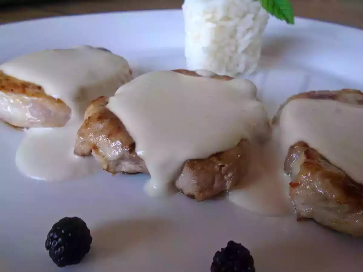 Solomillo de cerdo Ibérico con salsa al Cabrales