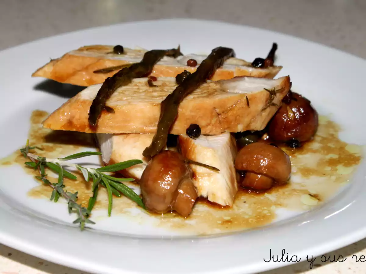 Solomillo de pavo al horno