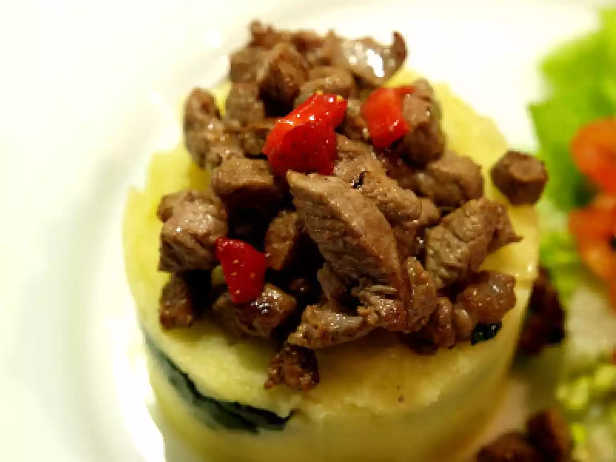 Solomillo de ternera con puré de patatas y verduras - foto 3