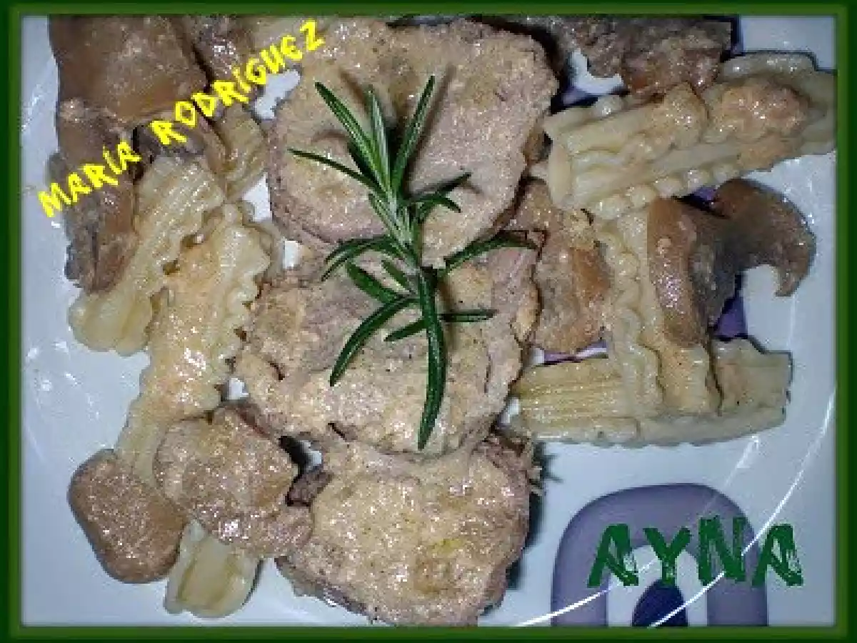 SOLOMILLO EN SALSA CARBONARA(FUSSIONCOOK)