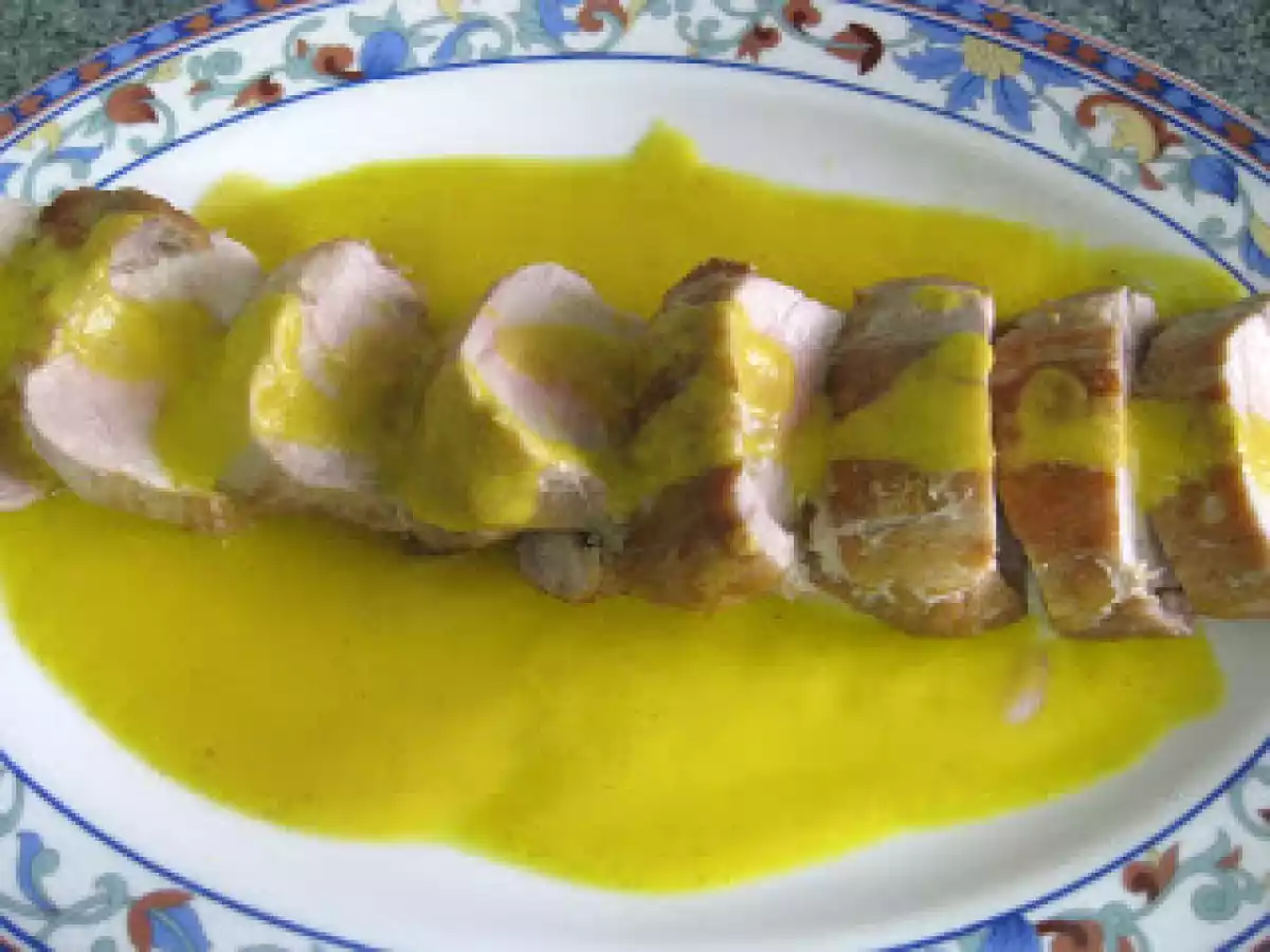 Solomillos de cerdo con salsa de naranja y canela